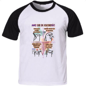 Camiseta Raglan Signo Amo ser de Escorpiao