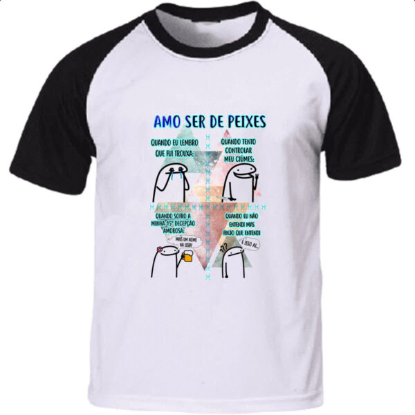 Camiseta Raglan Signo Amo ser de Peixes