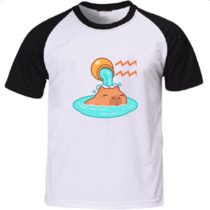 Camiseta Raglan Signo Capivara Aquario