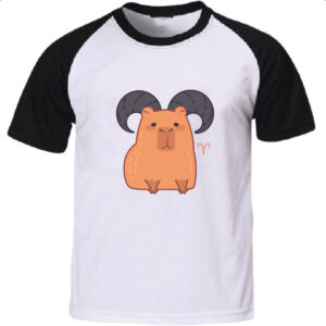 Camiseta Raglan Signo Capivara Aries