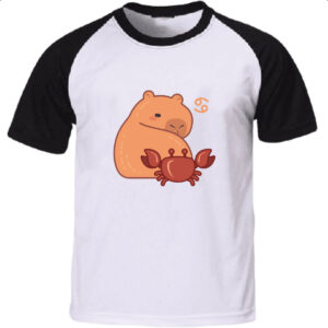 Camiseta Raglan Signo Capivara Cancer
