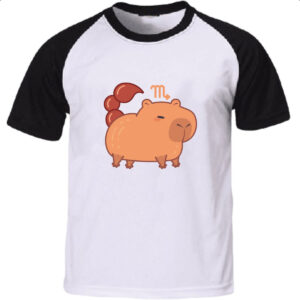 Camiseta Raglan Signo Capivara Escorpiao