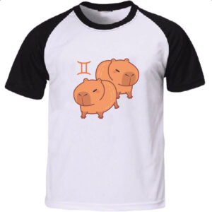 Camiseta Raglan Signo Capivara Gemeos