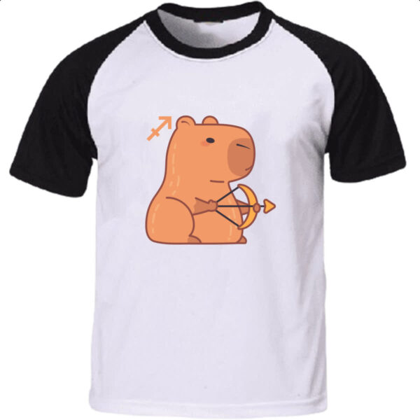 Camiseta Raglan Signo Capivara Sagitario