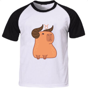 Camiseta Raglan Signo Capivara Touro