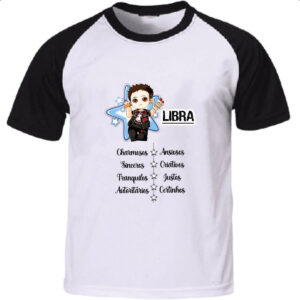 Camiseta Raglan Signo Cute Libra