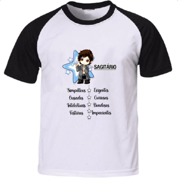 Camiseta Raglan Signo Cute Sagitario