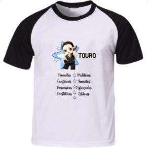 Camiseta Raglan Signo Cute Touro