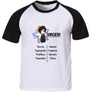 Camiseta Raglan Signo Cute Virgem
