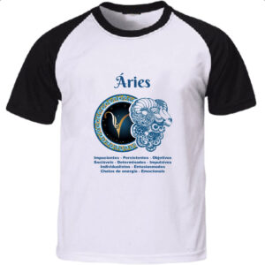 Camiseta Raglan Signo de Aries adjetivos
