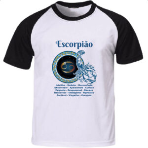 Camiseta Raglan Signo de Escorpiao adjetivos