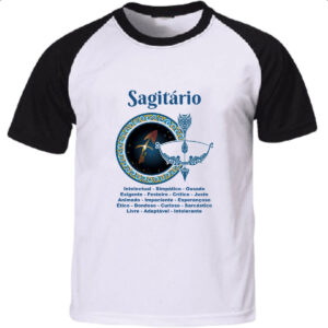 Camiseta Raglan Signo de Sagitario adjetivos