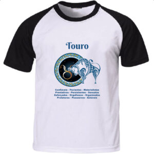 Camiseta Raglan Signo de Touro adjetivos