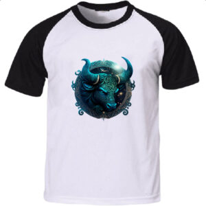 Camiseta Raglan Signo de Touro placa de luxo