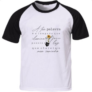 Camiseta Raglan Salmos A tua palavra