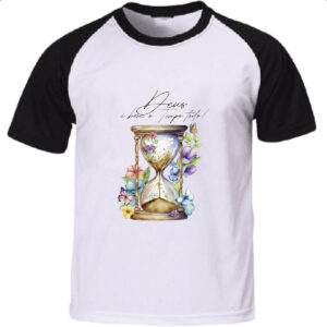 Camiseta Raglan Salmos Deus e bom