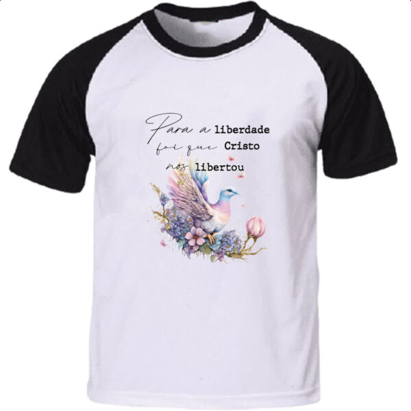 Camiseta Raglan Salmos Liberdade