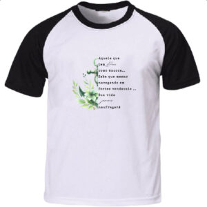 Camiseta Raglan Salmos ancora verde