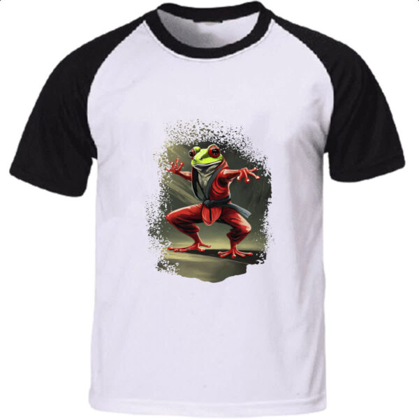 Camiseta Raglan Sapo Kung Fu