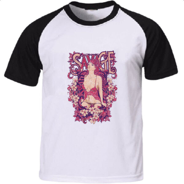Camiseta Raglan Savage girl