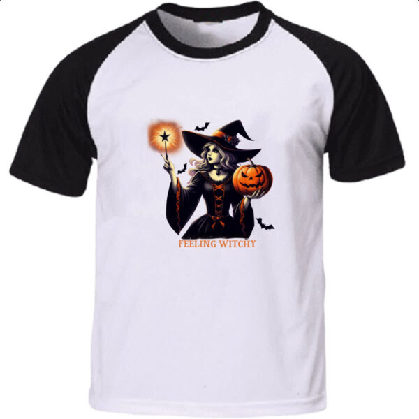 Camiseta Raglan Sentindo-se bruxa