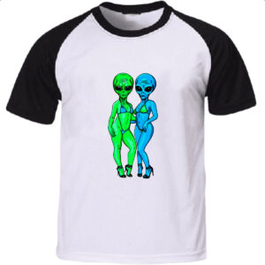 Camiseta Raglan Sexy Aliens