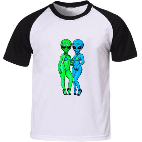 Camiseta Raglan Sexy Aliens