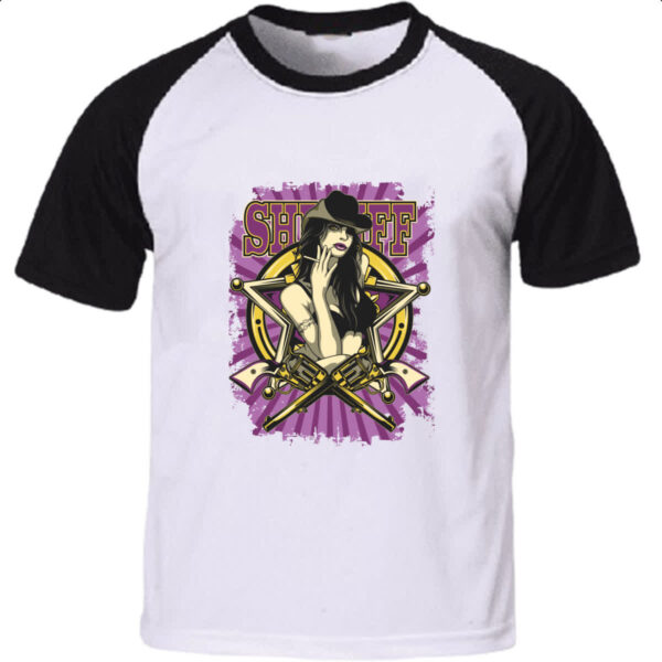 Camiseta Raglan Sheriff girl