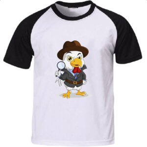 Camiseta Raglan Sherlock Chicken