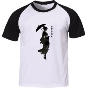Camiseta Raglan Silhueta Yukisakura Japao