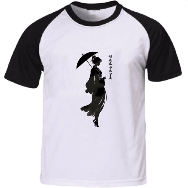 Camiseta Raglan Silhueta Yukisakura Japao