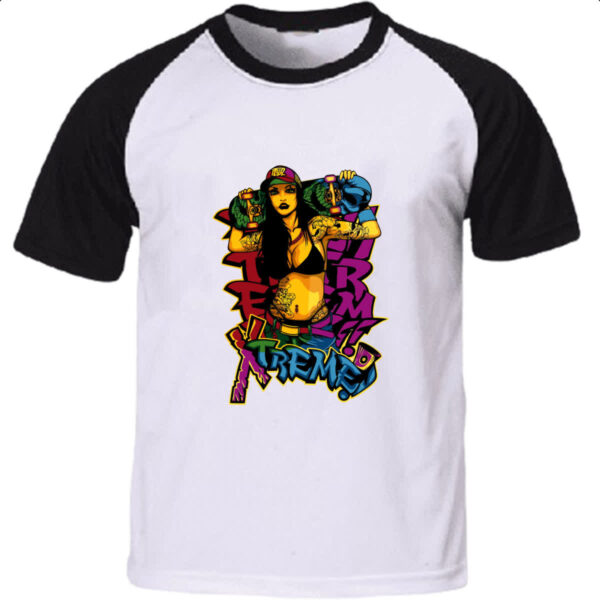 Camiseta Raglan Skate Xtreme