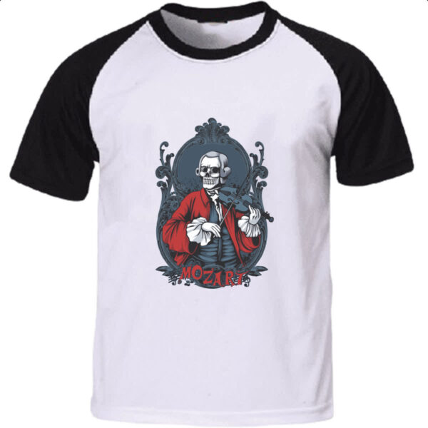 Camiseta Raglan Skull Mozart