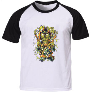 Camiseta Raglan Skull faroeste