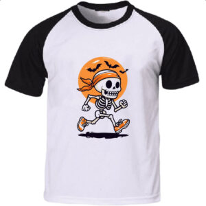 Camiseta Raglan Skull fitness