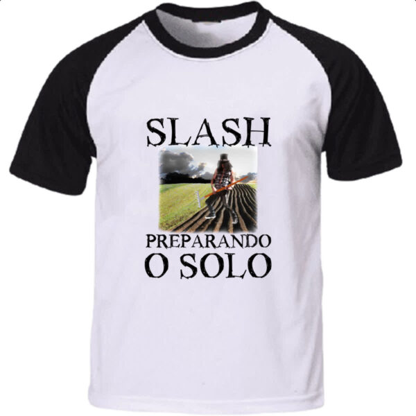 Camiseta Raglan Slash preparando o solo