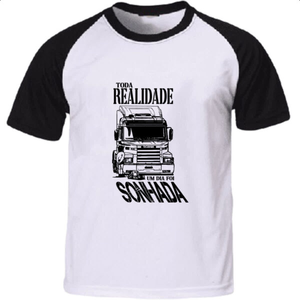 Camiseta Raglan Sonho caminhao