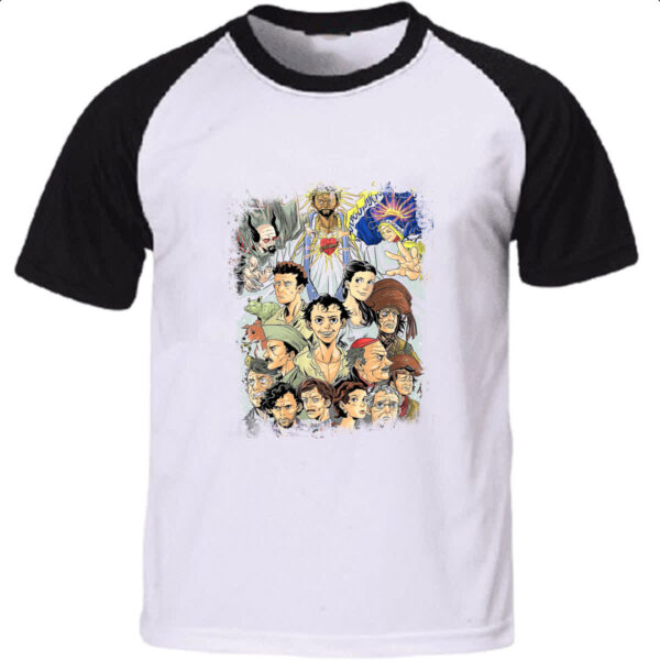 Camiseta Raglan Auto da compadecida cartoon