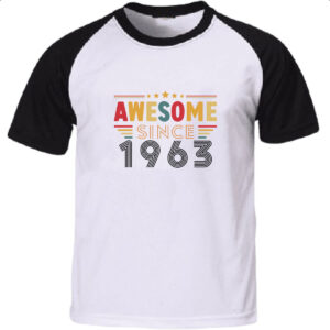Camiseta Raglan Awesome since 1963