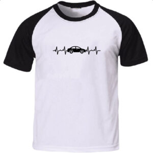 Camiseta Raglan Batimento cardiaco carro