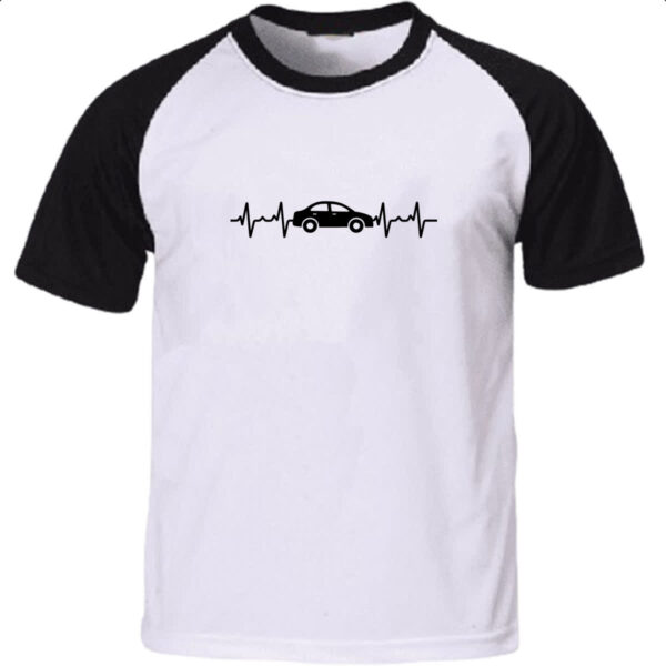 Camiseta Raglan Batimento cardiaco carro