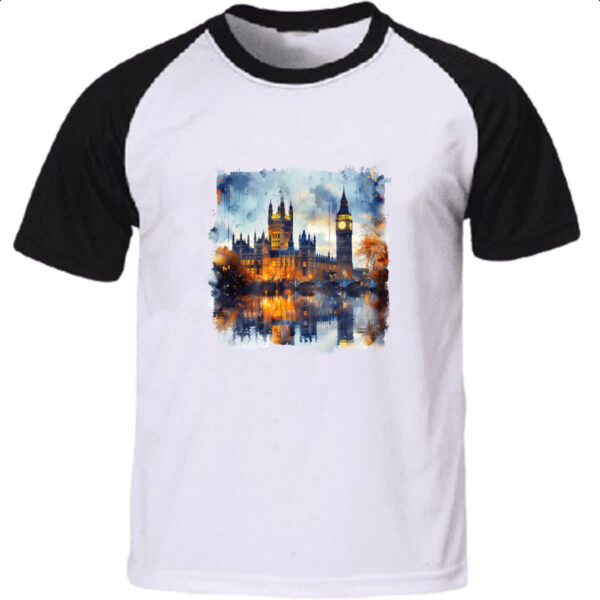 Camiseta Raglan Big Ben watercolor