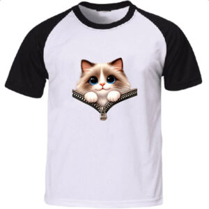 Camiseta Raglan Birman no ziper