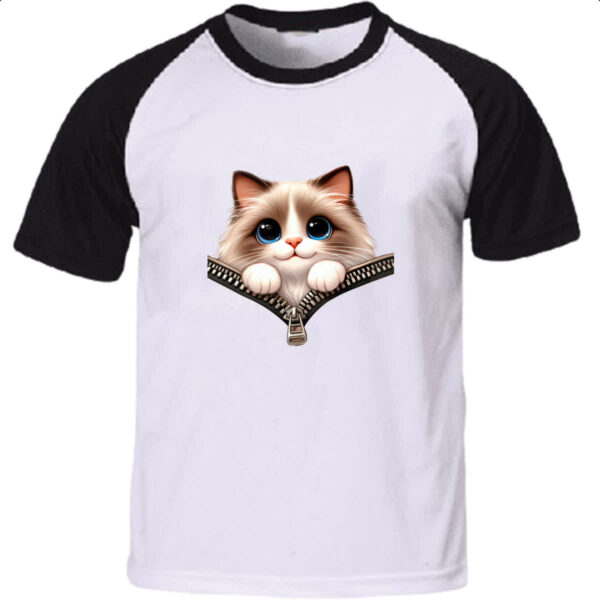 Camiseta Raglan Birman no ziper