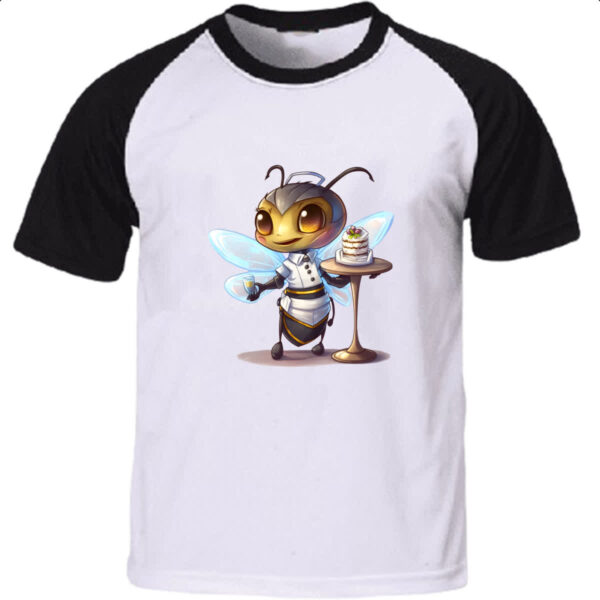 Camiseta Raglan Abelha cozinheira