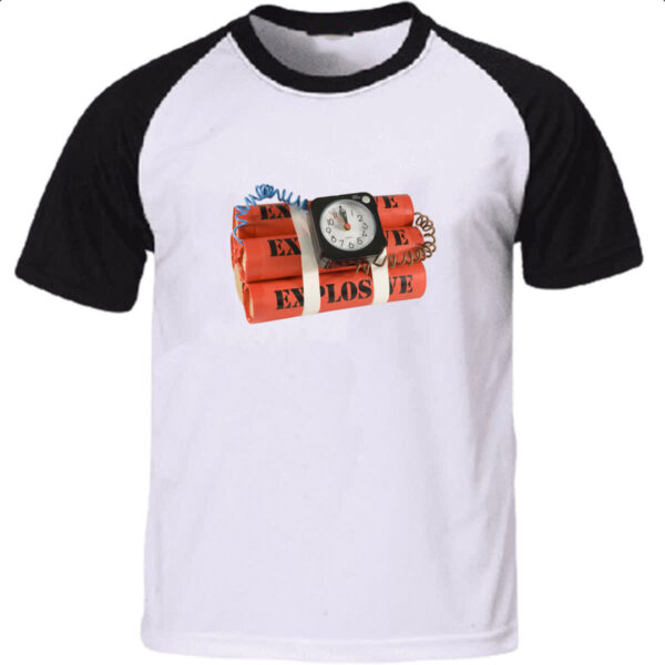 Camiseta Raglan Bomba relogio