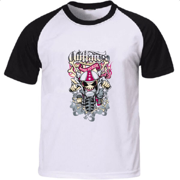 Camiseta Raglan Bone to ride