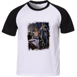 Camiseta Raglan Bonnie e Clyde