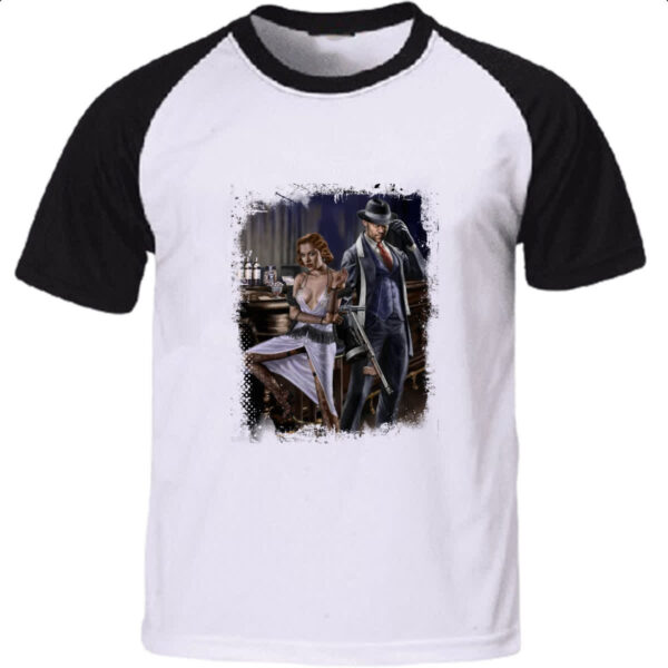 Camiseta Raglan Bonnie e Clyde