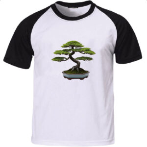 Camiseta Raglan Bonsai Minimalismo